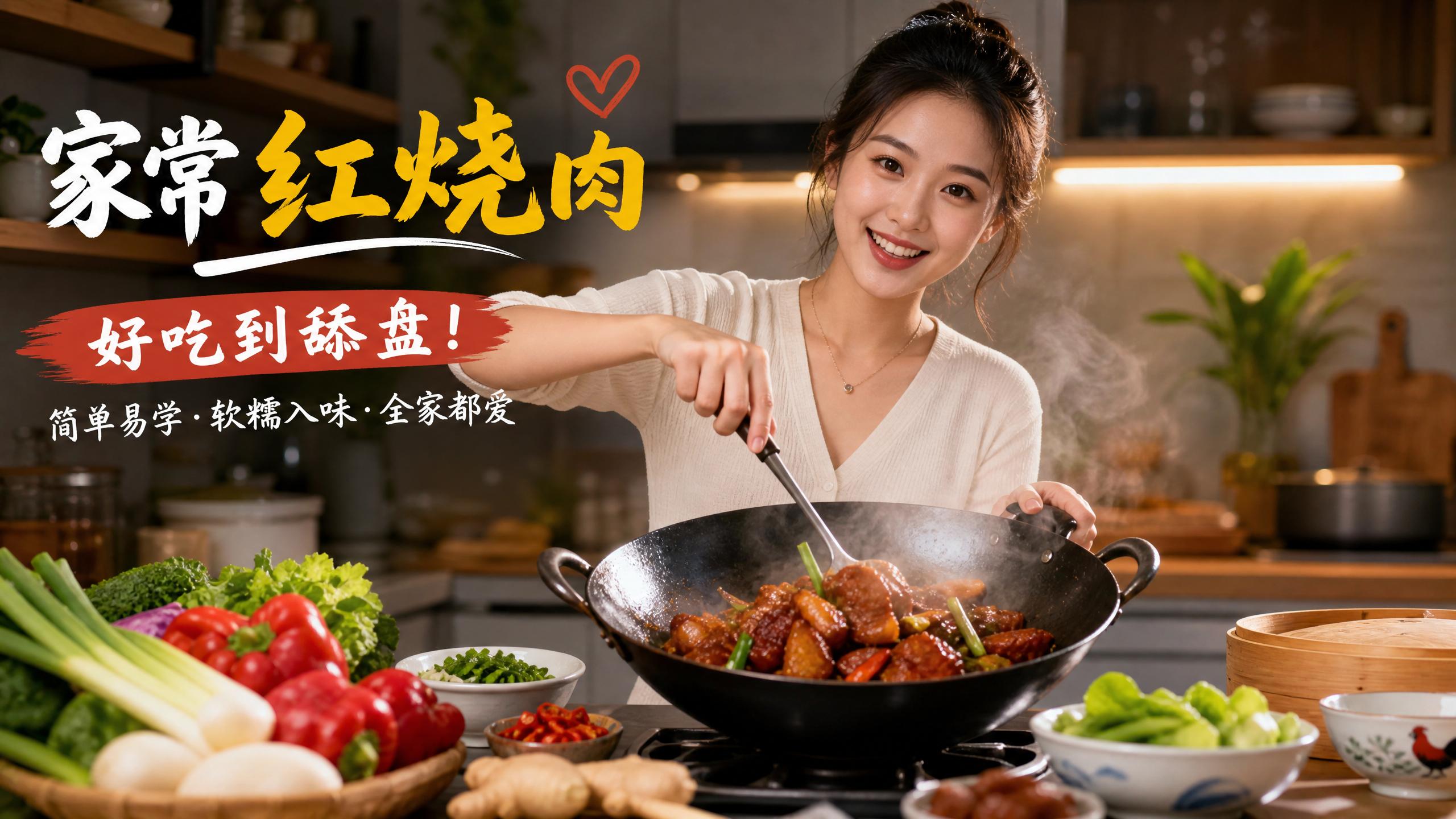 每日吃瓜 每日吃瓜美食 | 家常红烧肉视频教程软糯入味超下饭